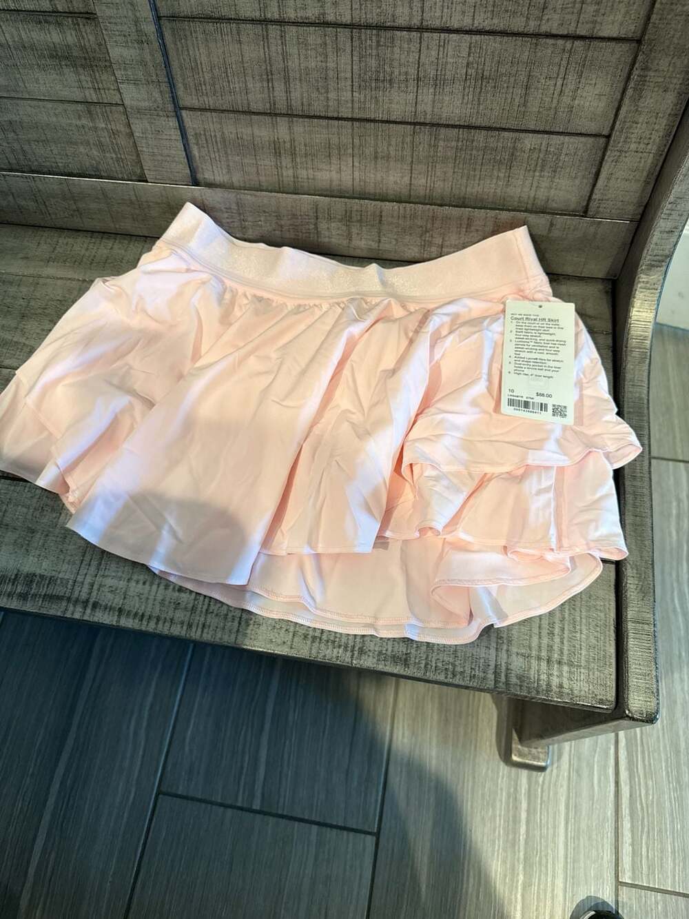 Lululemon Court Rival High-Rise Skirt in Strawberry Milkshake Size 10
